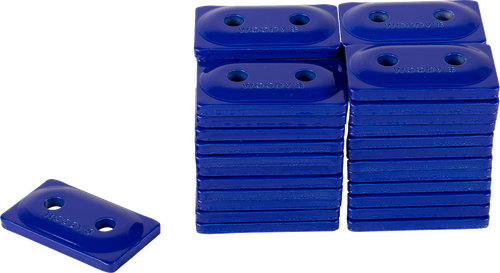 WOODY'S - ADD2-3795-B - Support Plates - Double Digger - Blue - 48 Pack