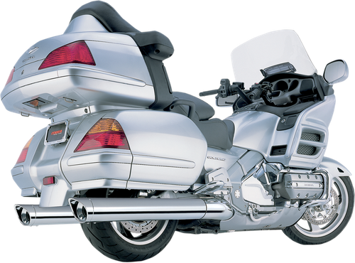 COBRA - 1215 - Classic Slip-On Mufflers - 4" - Scalloped-Chrome Tips - '01-'11 GL1800