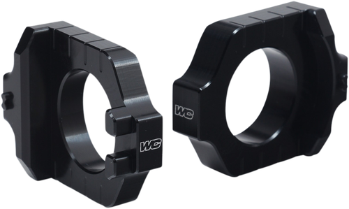 WORKS CONNECTION - 17-245 - Elite Axle Block - Black - Kawasaki/Suzuki