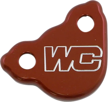 WORKS CONNECTION - 21-505 - Rear Billet Brake Cover - Red - Honda