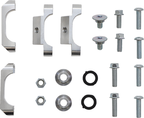 WORKS CONNECTION - 18-B710 - Radiator Brace Set - Black - Honda