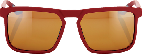 100% - Renshaw Glasses - Soft Tact Crimson