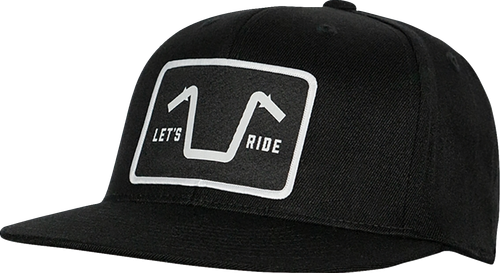 AMERICAN BIKER - Handlebar Society Flexfit&reg; Flatbrim Hat - Black
