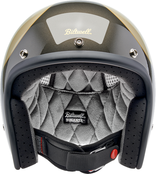 BILTWELL - Bonanza Helmet - Scallop - Metallic Charcoal/Champagne