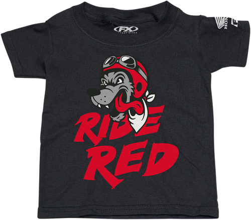 FACTORY EFFEX - Toddler Honda Ride Red Wolf T-Shirt - Black