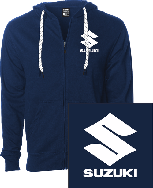FACTORY EFFEX - Suzuki Icon Zip-Up Hoodie - Navy