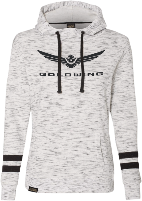 FACTORY EFFEX - Women's Goldwing Bold Pullover Hoodie - White/Black