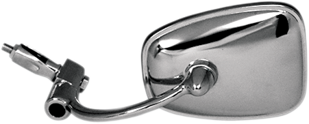 EMGO - 20-34000 - Mirror - Side View/Bar End - Rectangle - Curved - Chrome