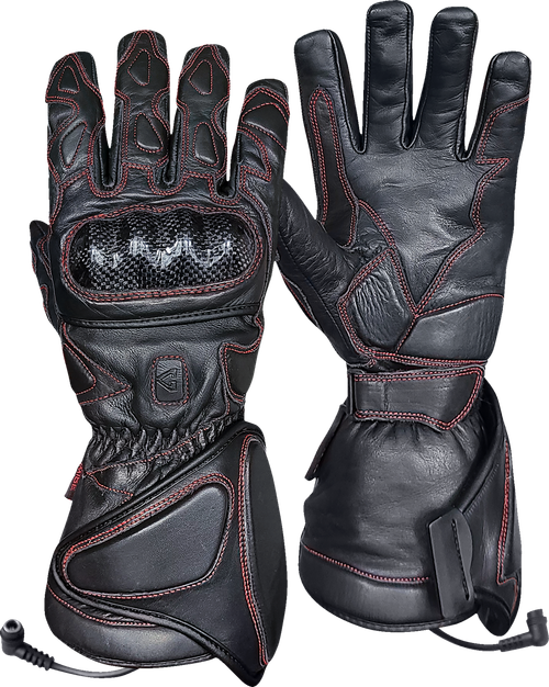 GERBING HEATED CLOTHING - 12 V Extreme Hard Knuckle Heated Gloves - Black