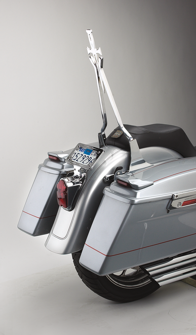 CYCLE VISIONS - CV-8010 - Sissy Bar Stick - Chrome - 18" Daggertude - Wide