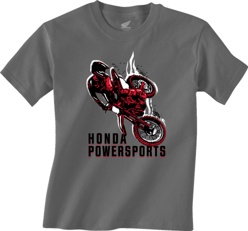 HONDA APPAREL - Youth Honda Rider T-Shirt - Charcoal