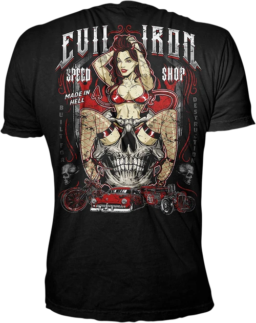 LETHAL THREAT - Evil Iron T-Shirt - Black