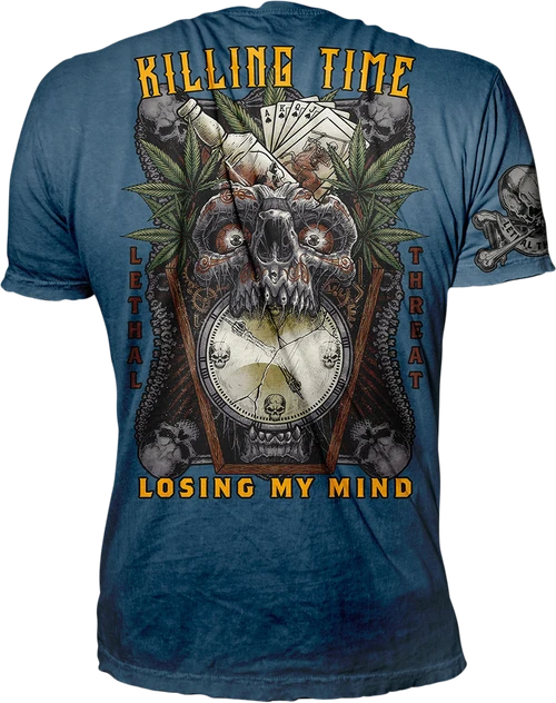 LETHAL THREAT - Killing Time T-Shirt - Blue