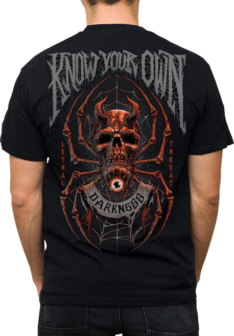 LETHAL THREAT - Know Your Darkness T-Shirt - Black