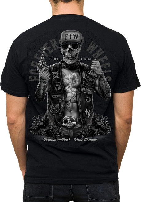 LETHAL THREAT - Friend or Foe T-Shirt - Black