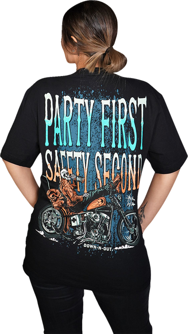LETHAL THREAT - Down-N-Out Party First Safety Second - Black