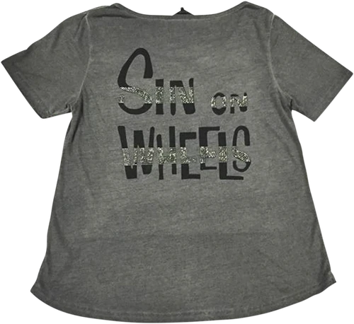 LETHAL THREAT - Women's Sinwheels T-Shirt - Gray