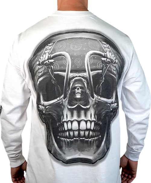 LETHAL THREAT - Death Rider Long-Sleeve T-Shirt - White