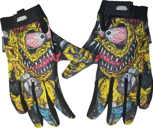 LETHAL THREAT - Grease Monster Gloves - Black