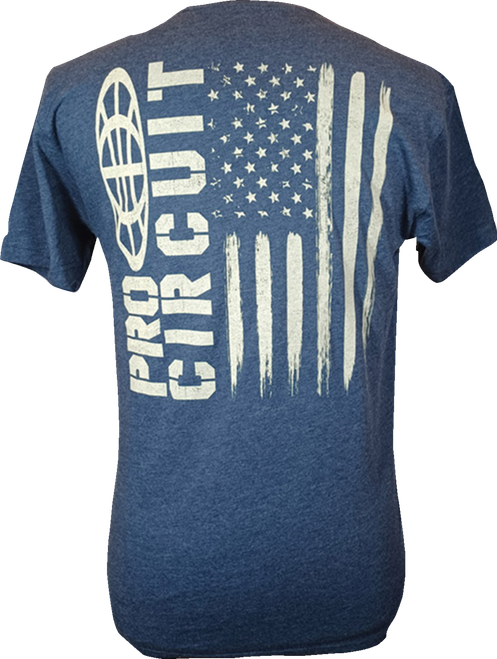 PRO CIRCUIT - Logo Flag T-Shirt - Heather Navy