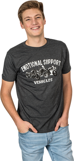 TECMATE - Optimate Emotional Support Vehicles T-Shirt - Heather Charcoal