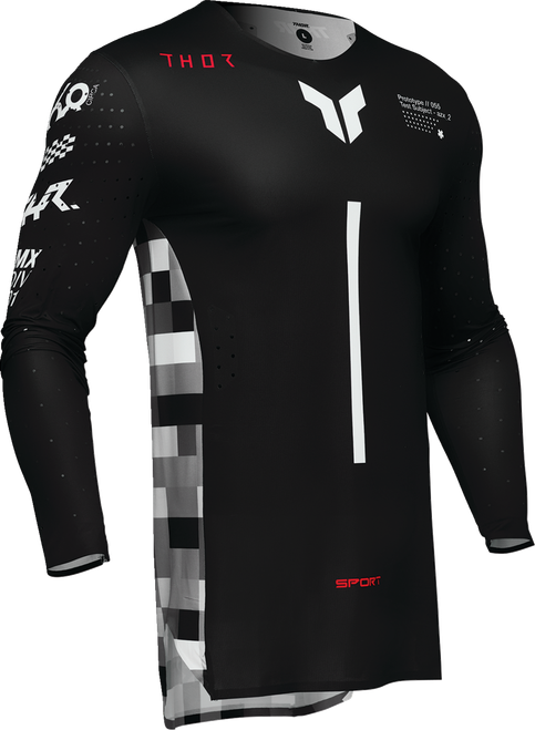 THOR - Sportmode Riot Jersey - Black/Red