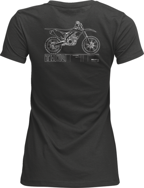THOR - Women's Blueprint T-Shirt - Charcoal