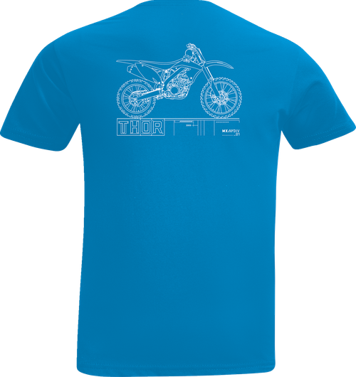THOR - Toddler Blueprint T-Shirt - Cobalt