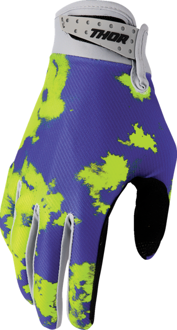 THOR - Launchmode Bleach Gloves - Gray/Acid
