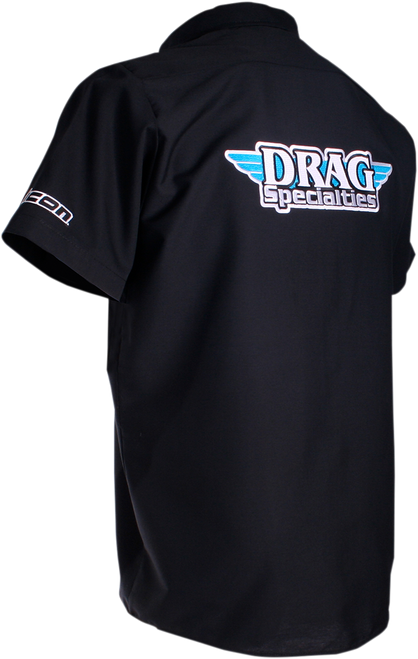 THROTTLE THREADS - Drag Specialties Shop Shirt - Black