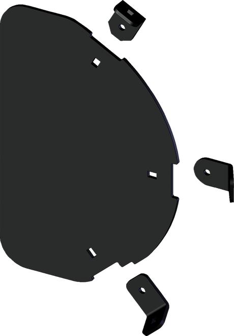 Plow Side Shield - Black | Powder-Coated
