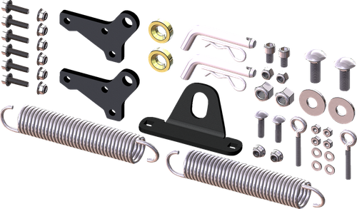 Push Tube Hardware Kit - Silver | Black