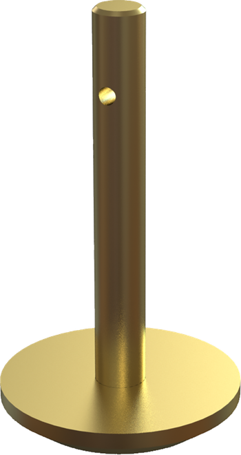 Plow Blade Skid - Zinc Plated | Gold