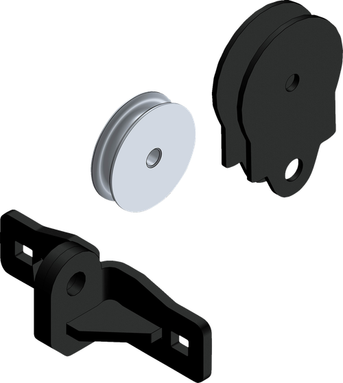 Synthetic Cable Pulley - Powder-Coated | Black