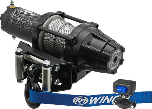 Assault Steel Cable Winch - Black | Silver