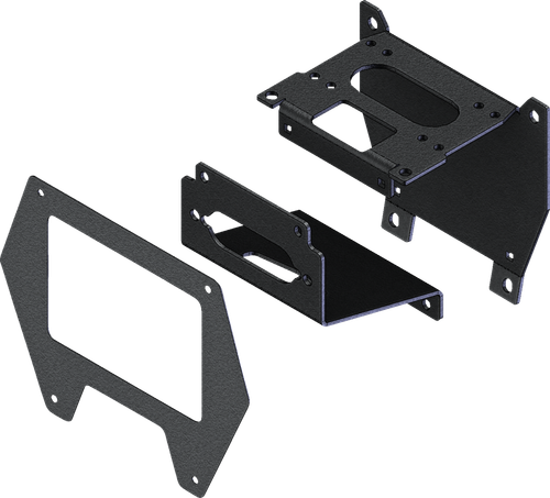 Winch Mounting Kit - Black | Powder-Coated
