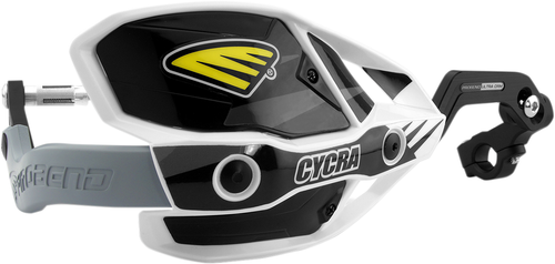 CYCRA - 1CYC-7408-12X - Ultra Probend CRM Wrap Around Handguards for 1-1/8" Handlebars - White/Black