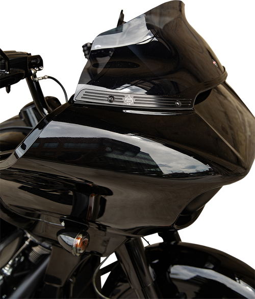 Flare Windshield Trim - Black | Anodized
