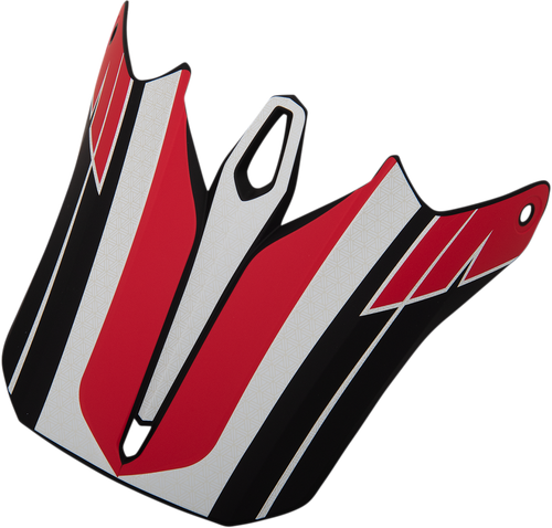 Visor Peak - White | Black | Red - One Size