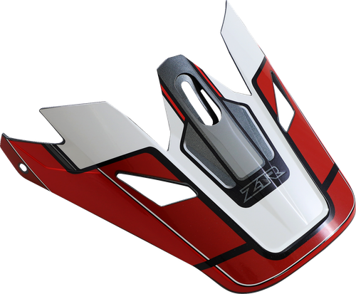 Visor Peak - Gloss | Gray | Black | Red - One Size