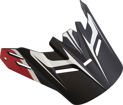 Visor Peak - White | Red | Black - One Size