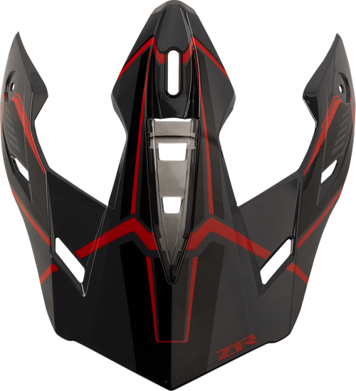 Visor Peak - Red | Black | Gloss | Gray - One Size