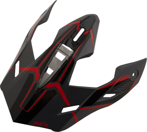 Visor Peak - Red | Black | Gloss | Gray - One Size