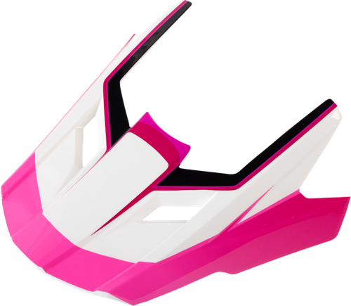 Visor Peak - White | Black | Gloss | Pink - XS-M