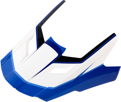 Visor Peak - White | Blue | Black | Gloss - One Size