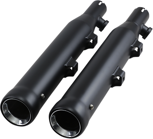 COBRA - 6085RB - Neighbor Hater Slip-On Mufflers - 3" - '04-'13 XL - Black