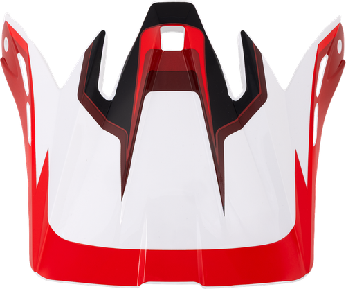 Visor Peak - White | Red | Black | Gloss - One Size