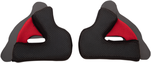 Helmet Cheek Pad - Red | Black - S/M