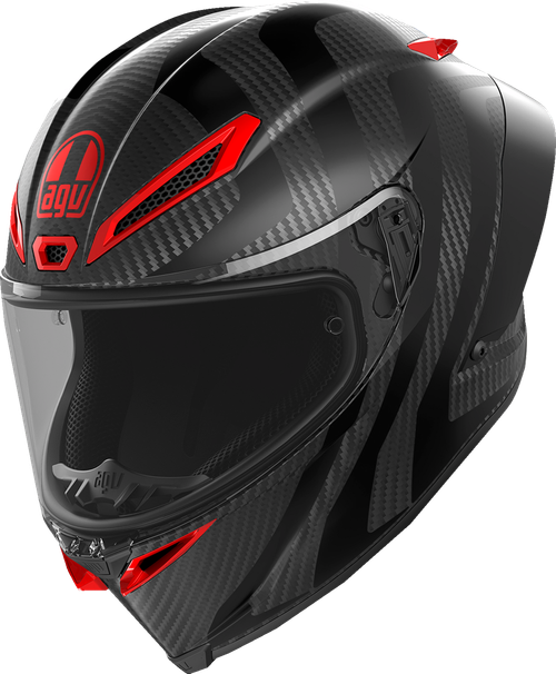 Pista GP RR Full Face Helmet - Matte | Black | Red | Carbon - S
