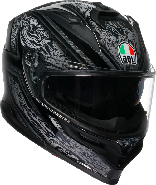K7 Full Face Helmet - Black | Silver - S
